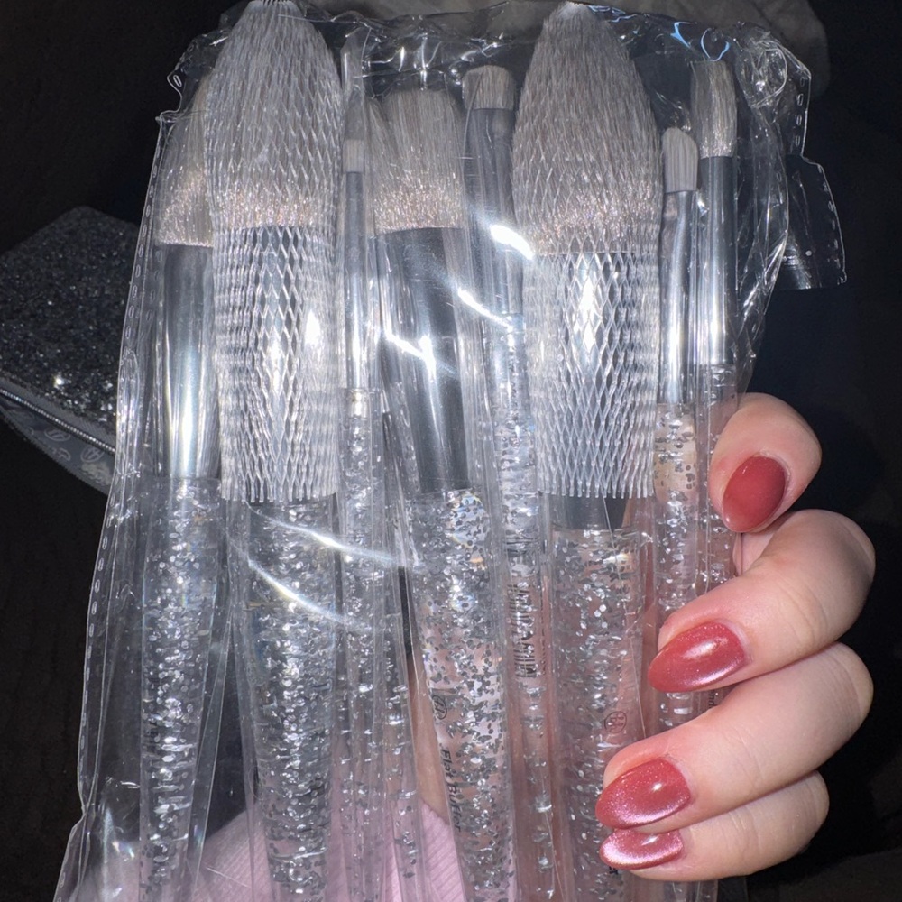Glitter Handle Makeup Brush Set